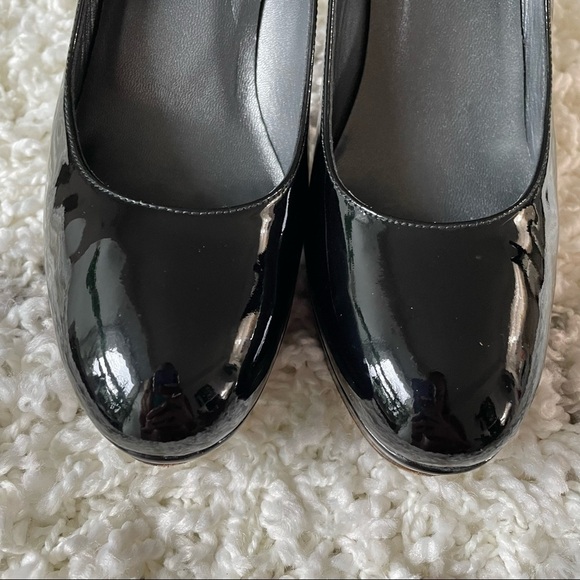 Stuart Weitzman Black Patent Shoes Heels Pumps size 9 - Picture 9 of 14
